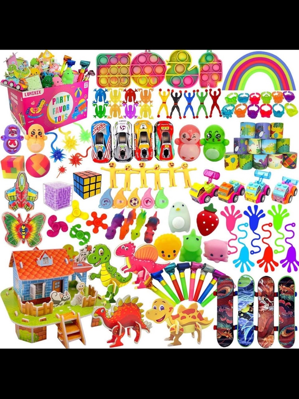 Kids Party Favor Toy Set - Colorful Assorted Toys